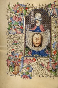Saint Veronica A szudárium bemutatása